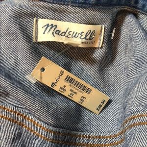 Madewell denim vest size medium